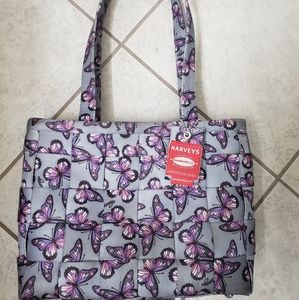 Harvey's Seat Belt Large Tote Butterfly print